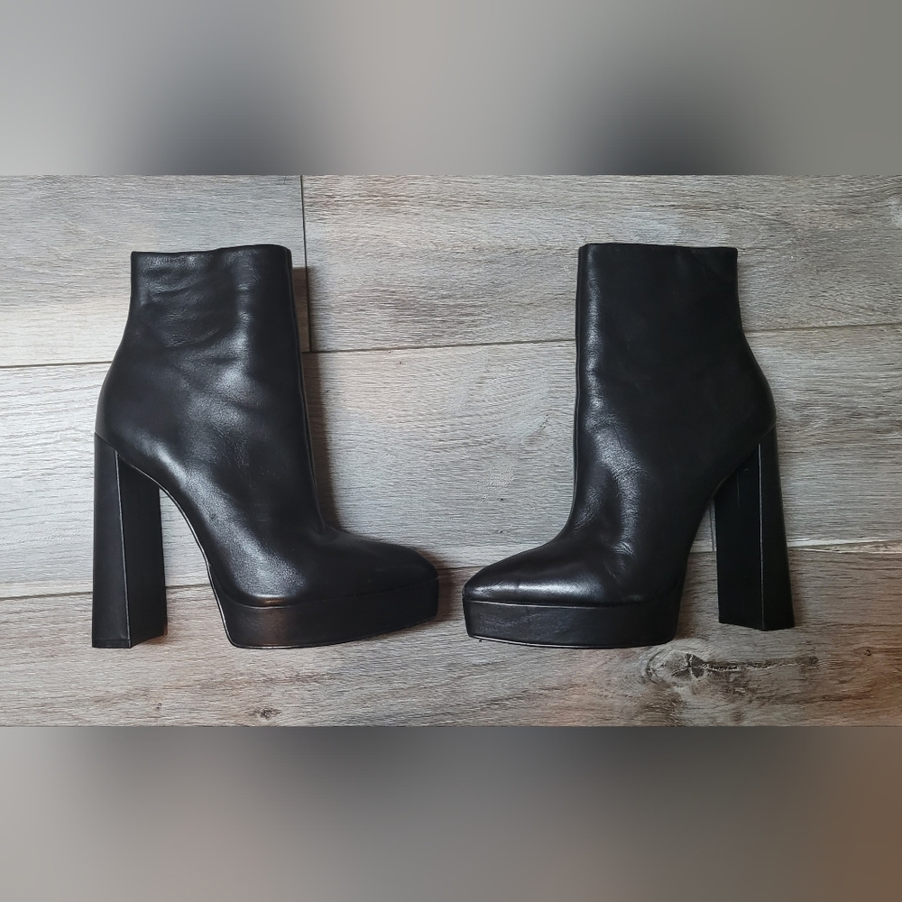 Steve Madden Platform Leather Ankle Boots